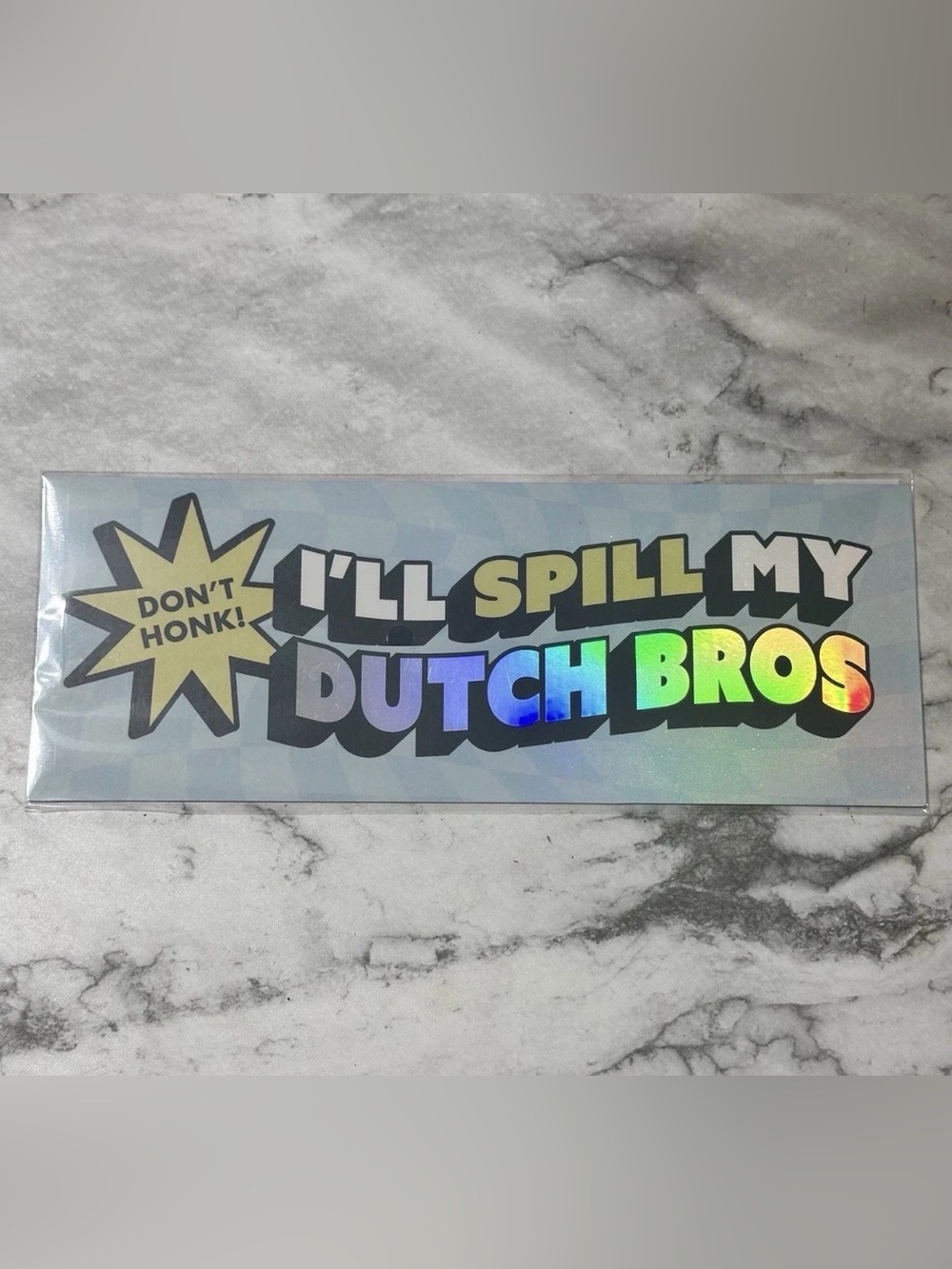 Dutch Bros Passenger Princess Car Magnet “Don’t Honk! I’ll Spill My Dutch Bros”
